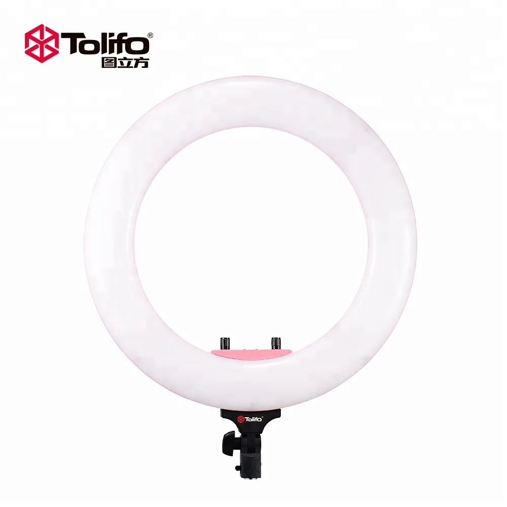 Tolifo 18 inch ringlight 48w Studio Photography Circle Beauty Lamp Led Video Ring Light for Tiktok Vlog and MakeUp