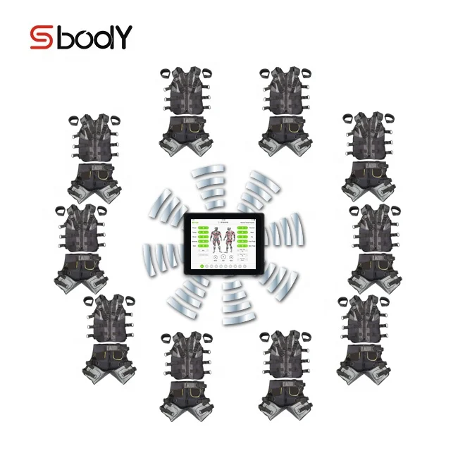 Wireless EMS bio suit electrostimulation fitness machine