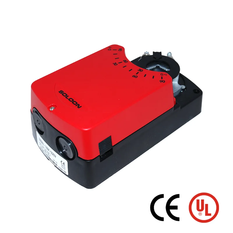 08NM Fast Running CE  listed 24V Modulating Type motorized damper actuator for HVAC System