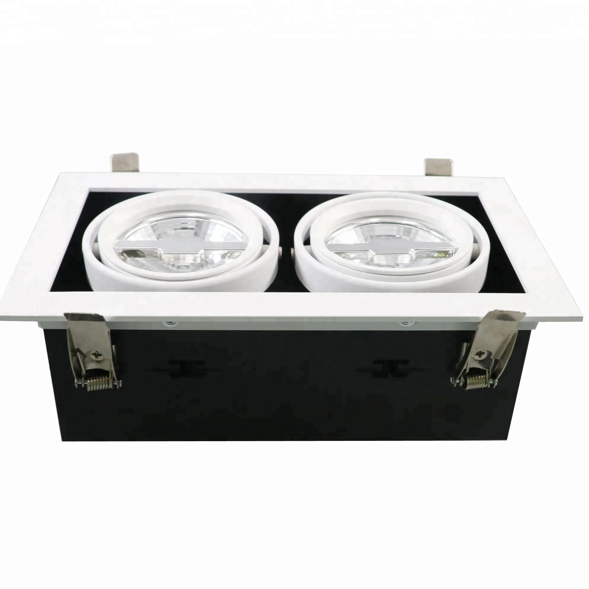 Well Designed square dimmable AR70 Double Head Led Anti-glare 12W dim to warm Recessed gu10 Led Downlights
