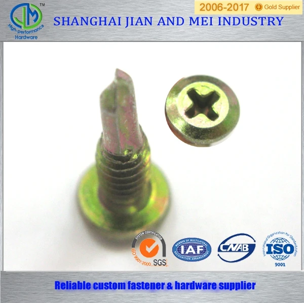 
Red head washer cross recessed hex head self drilling screw 