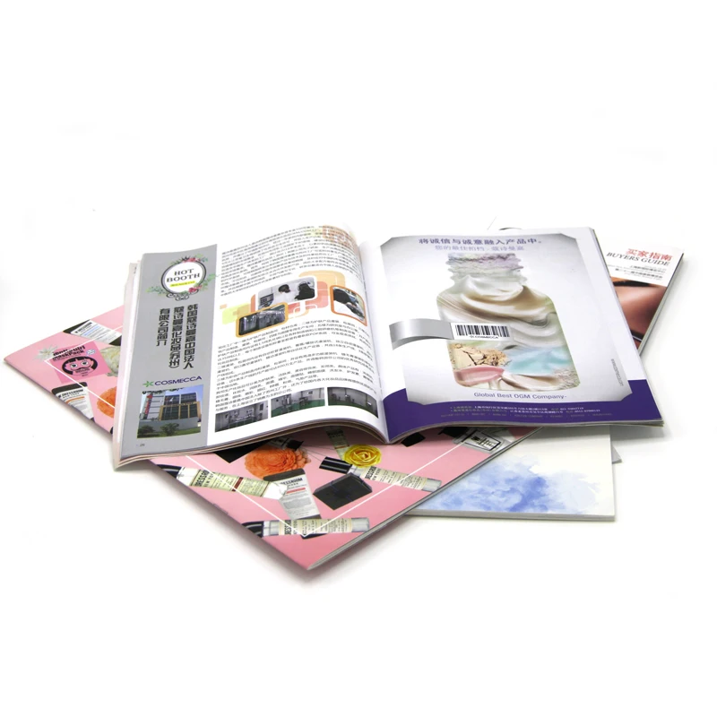 Colors Folded catalogue auto spare parts catalogue printing truck parts catalog brochure printing magazine catalogue printing