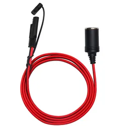 Waterproof SAE Connector Panel Mount Cable Dual Usb Port Cigar Adapter Wire Harness 12V Battery Charger