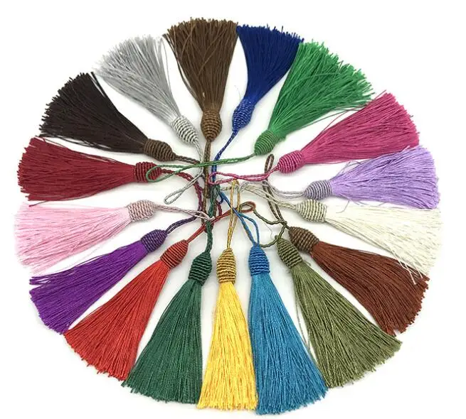 Cheap Wholesale Silk Thread Keychain Mini Nipple Tassels for Jewelry Making