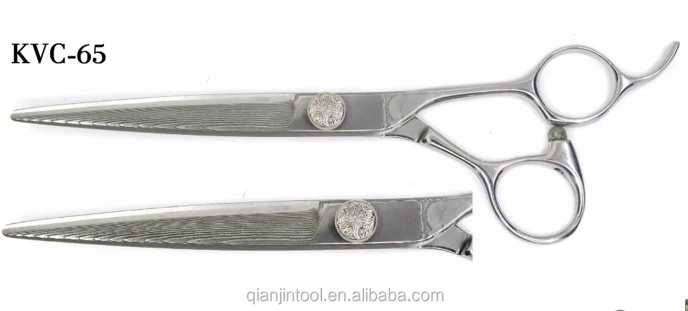 KVC-65 Дамасские стальные ножницы для волос
