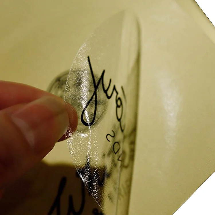 Custom Brand Logo Clear Plastic and Adhesive Paper Barcode Sticker Roll Packaging Label Sticker Printing Service Custom Sticker