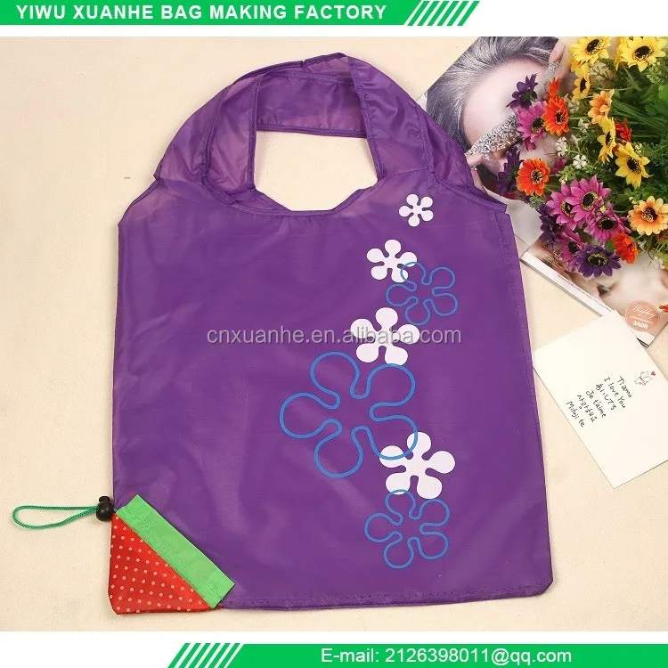 
Eco friendly polyester reusable foldaway shopper 