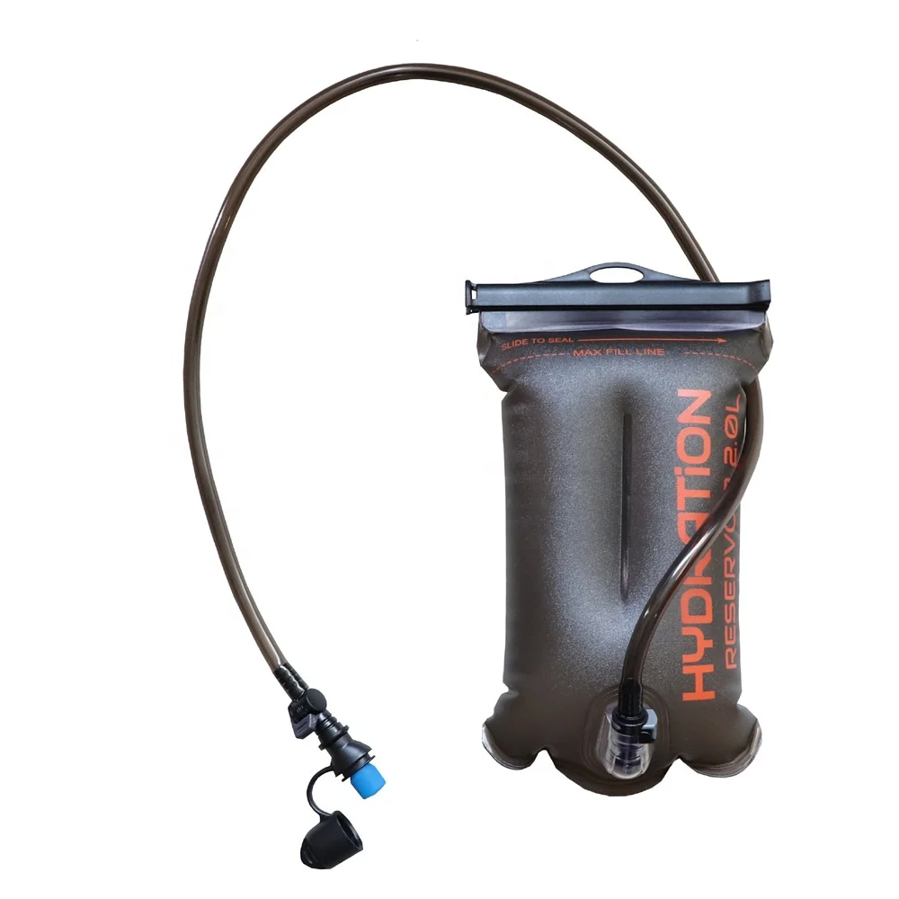 BPA Free TPU Food Grade Running Cycling Hydration Water Bladder Bag 2L for Triathlon Marathon