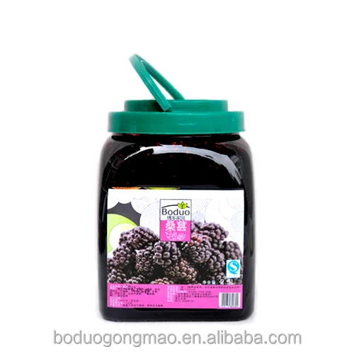 2021 Hot Selling Mulberry Jam Fruit Jam For Bubble Tea Business