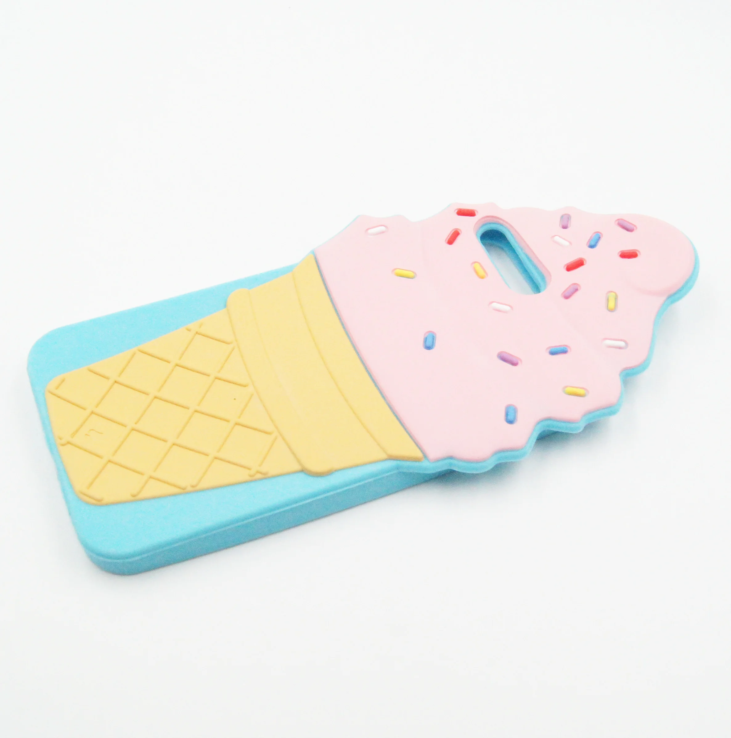 
Custom cartoon silicone ice cream phone case for iphone 6plus 