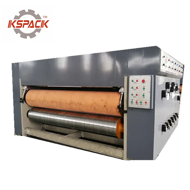 Low price multicolor flexo printing machine with slotter and die cutter