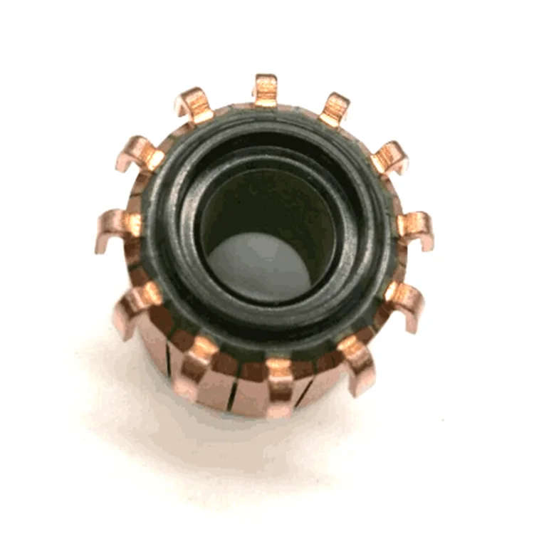 hot sale DC motor part,12 segments micro motor commutator  OD21.5*ID10*H14.5 free sample hook  type