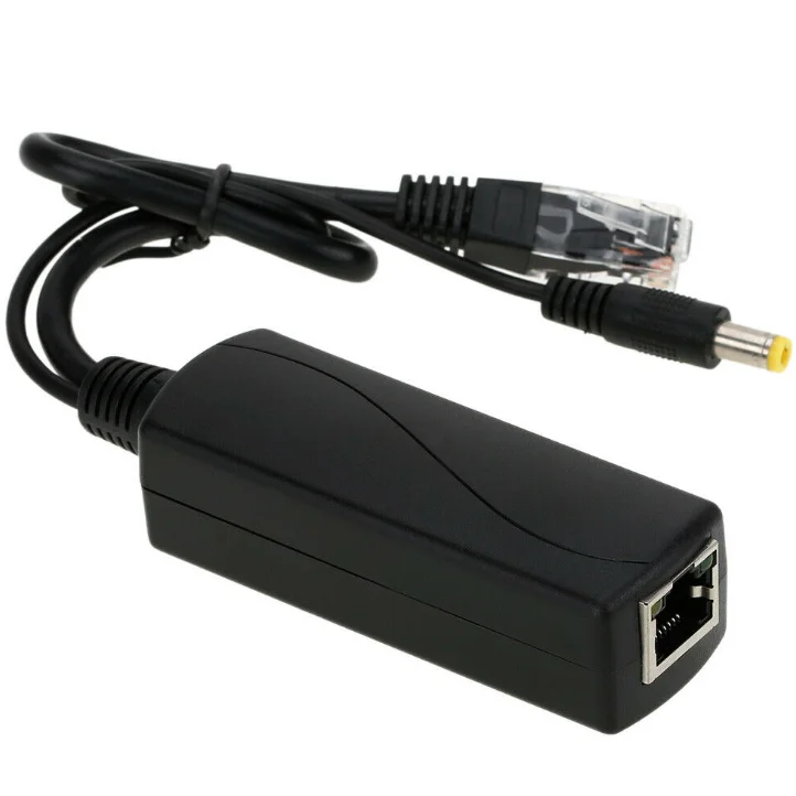 Brand New Power over Ethernet PoE Splitter Cable Adapter IEEE802.3af 12V DC for IP Camera
