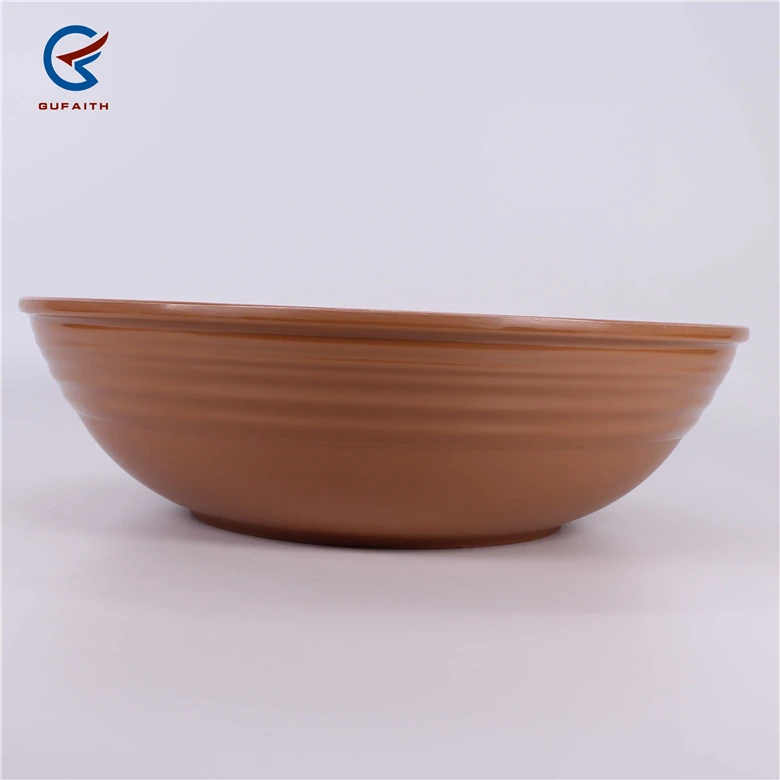 Пластиковая меламиновая ГЛУБОКАЯ ТАРЕЛКА разных размеров с винтажным рисунком, 12 дюймов, Турция