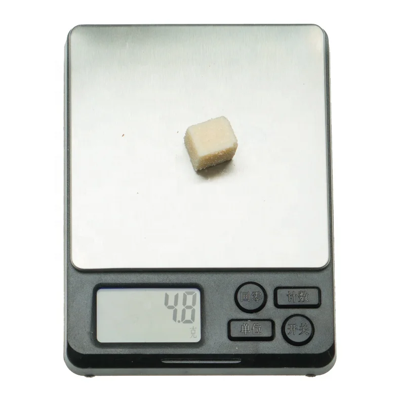 
square shape coconut flavor gummy candy with box packing 