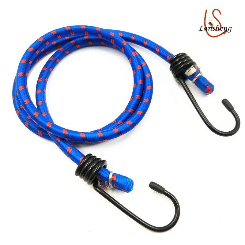 8mm Colorful Cold And Heat Resistant Bungee Cord With Hardened Wire Hook
