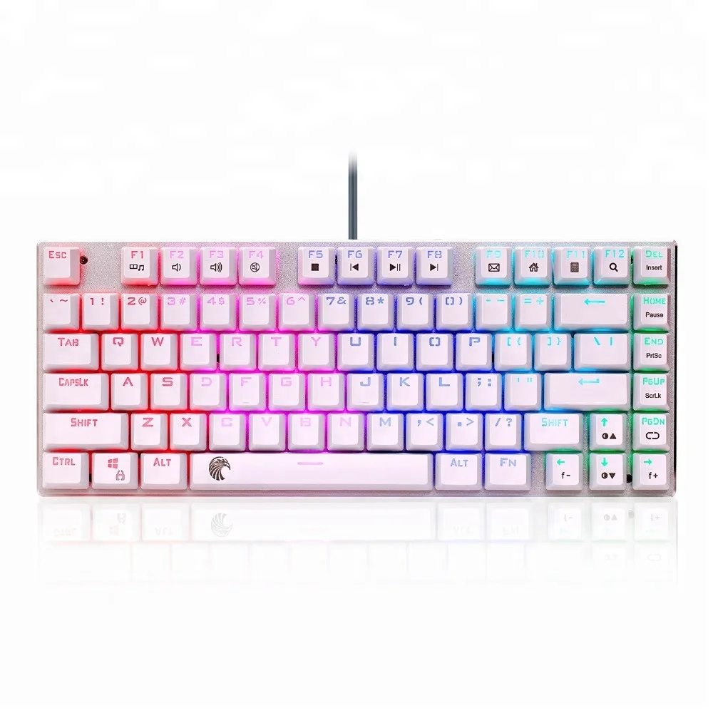 E-element Z-88 LED Backlit RGB Tenkeyless Gaming Mechanical Keyboard