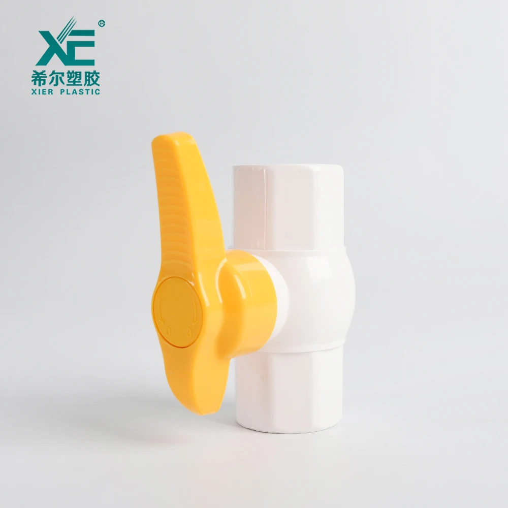 Wholesale durable useful custom plastic good pvc  white ball valve small