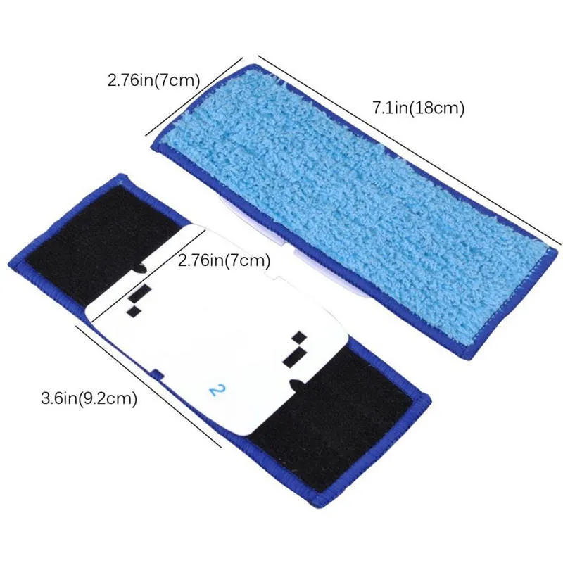 
6 pack dry wet damp sweeping pad microfiber mop fabric 