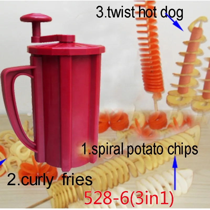 
Manual Tornado Potato Slicer Spiral Potato Cutter Twisted Potato Slicer Spiral Twister Cutter 
