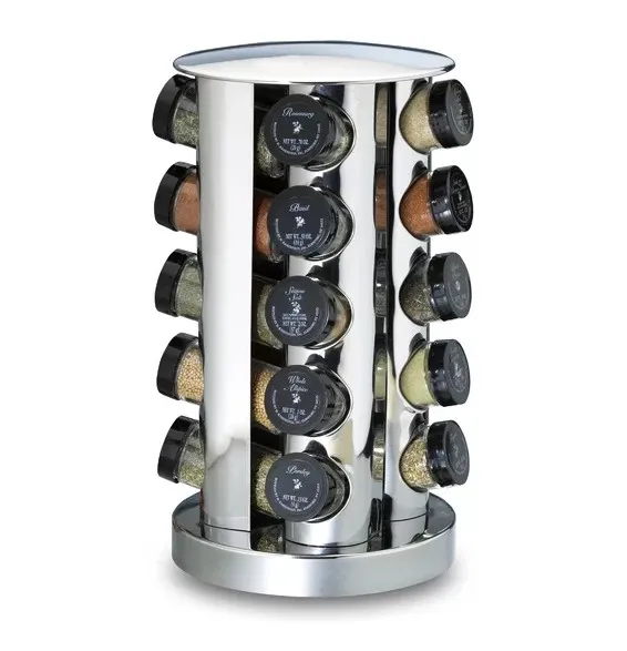 spice jars countertop display stand for pos