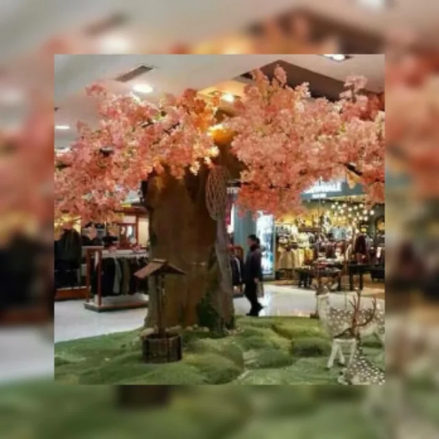 2020 Christmas Plants Faux Fiberglass Artificial Cherry Blossom Tree With Factory Price