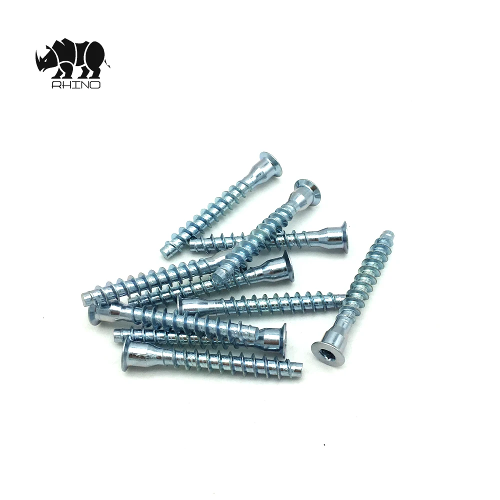 Chinese manufacturer Hex Socket Drive Furniture Screw Confirmat