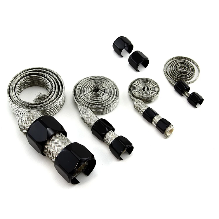 Flex Braided Stainless Steel Hose Sleeving Kit - Radiator, Vacuum, Heater and Fuel Line Hose