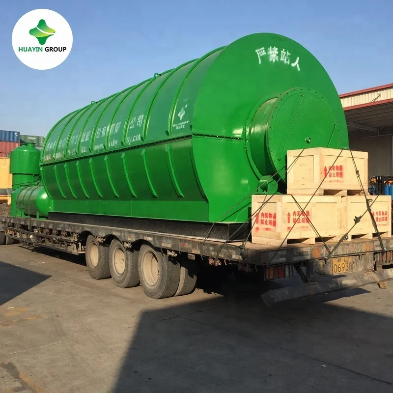 Huayin Group waste plastic pyrolysis equipment to diesel oil