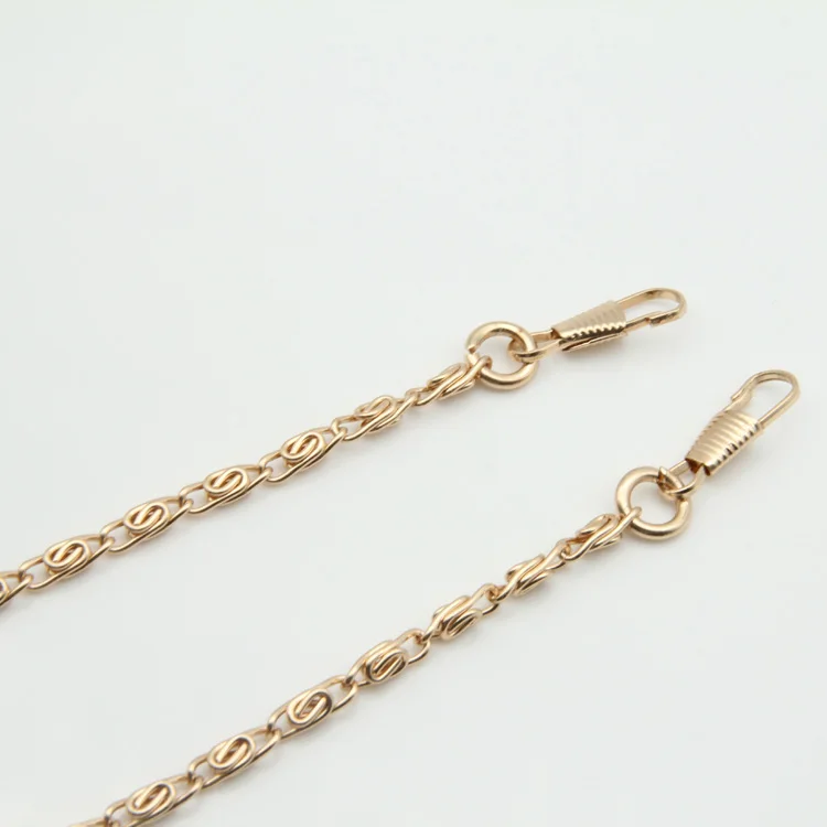 High-grade fashion bag chain DIY Rose Gold Color bag accessories metal handbag chain strap