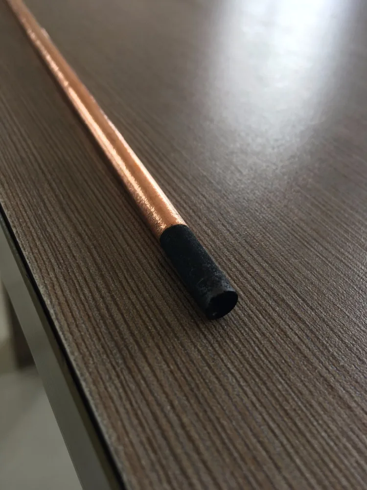 
DC copper coated pointed arc air gouging carbon electrode rod 9.5*305mm 