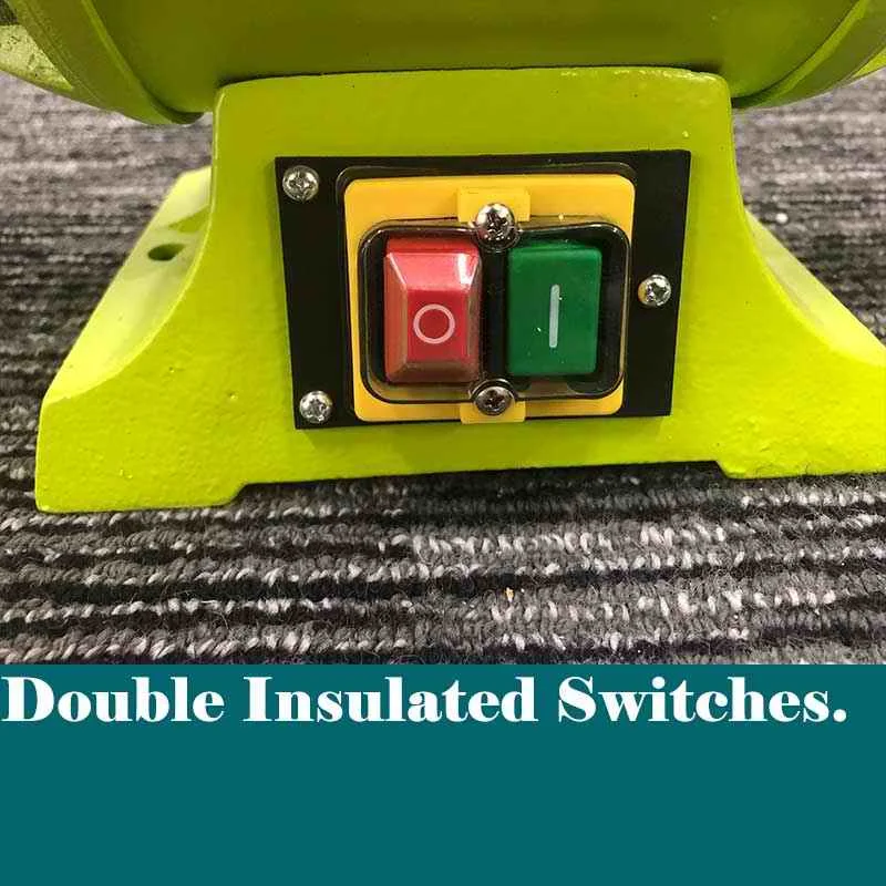 200mm Bench Polisher Bench Buffer Polishing Buffing Machine 750W Heavy Duty Industrial