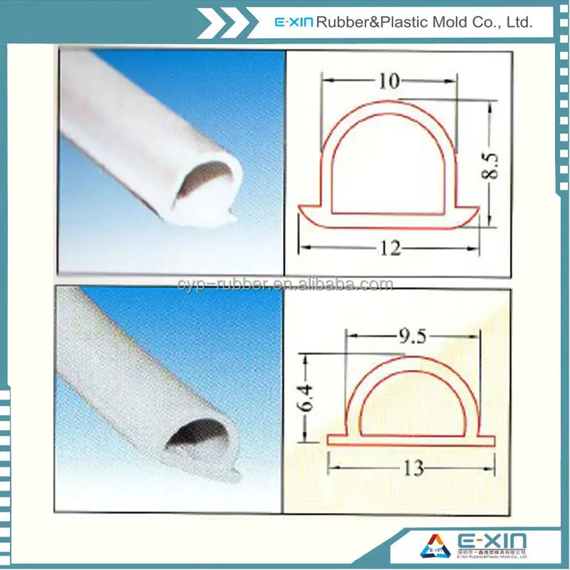 Белый пылезащитно пвх резиновое уплотнение газа для алюминиевый сплав двери окна