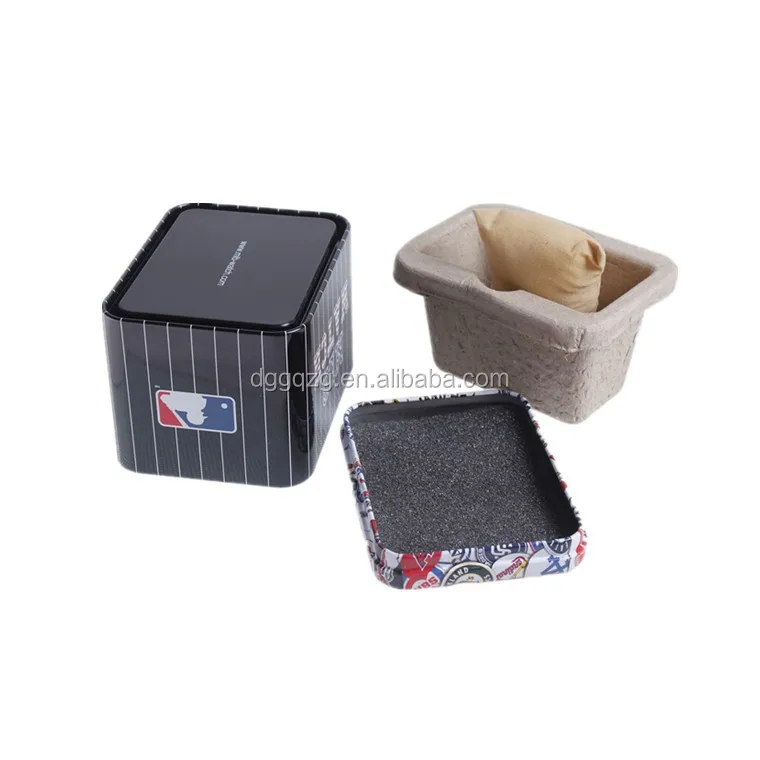 metal tin watch storage tin box