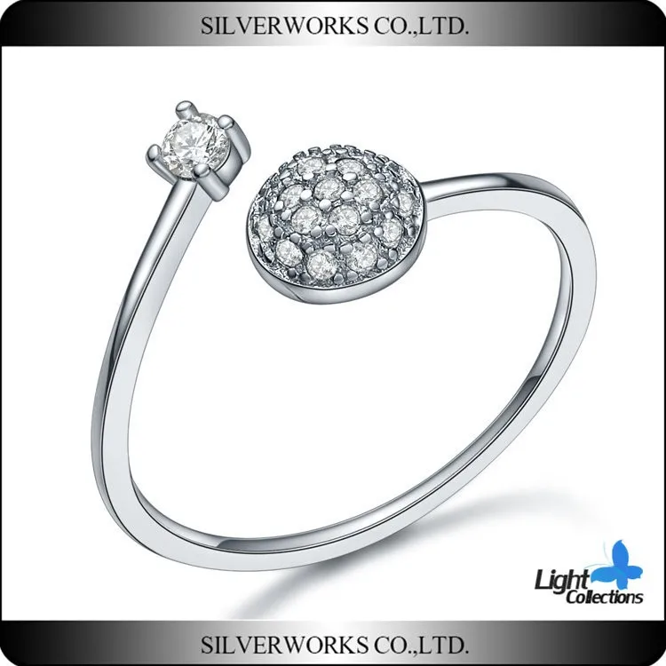 
Turkey Design Adjustable Sterling Silver Ring Lucky Stone Finger Ring 