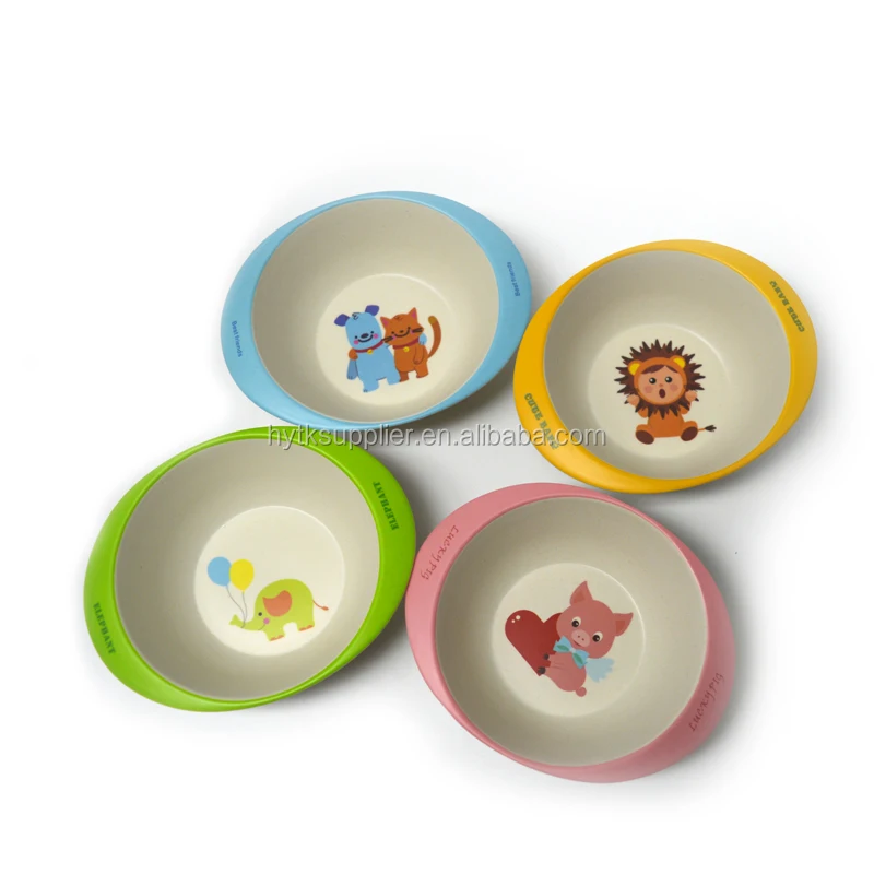 Baby bamboo fiber bowl for kids