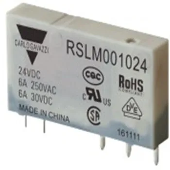 Тонкое промышленное электромагнитное реле постоянного тока RSLM100012, напряжение катушки 12 В SPST
