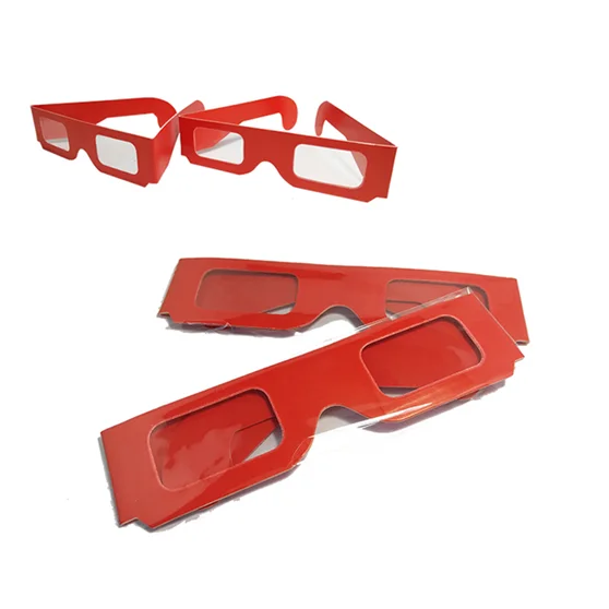 Рекламная подарочная бумага очки с дифракцией сердечком и фейерверком оптовая продажа