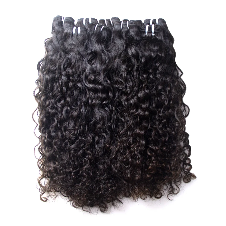 GS Hair  bundles wholesale 100 unprocessed water Wave virgin hair full cuticle aligned hair cut from one donor double weft