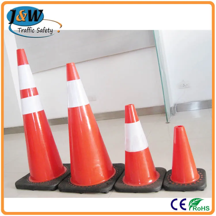 28inch Heavy Duty Rubber Reflective Traffic Safety Cones