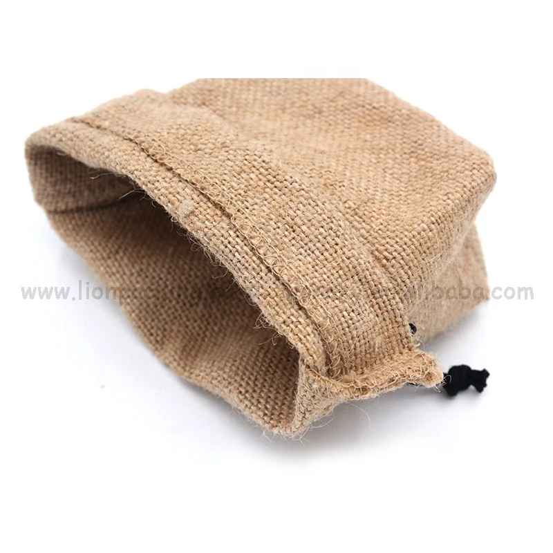 Recyclable Coffee Beans Pouch Promotional Cocoa Food Grade Jute Sack Rice Bag