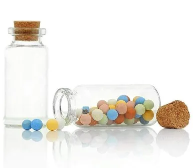 Small Wedding Jewelry  frascos de vidrio Glass Containers 5l Mason Jar With Cork Stopper