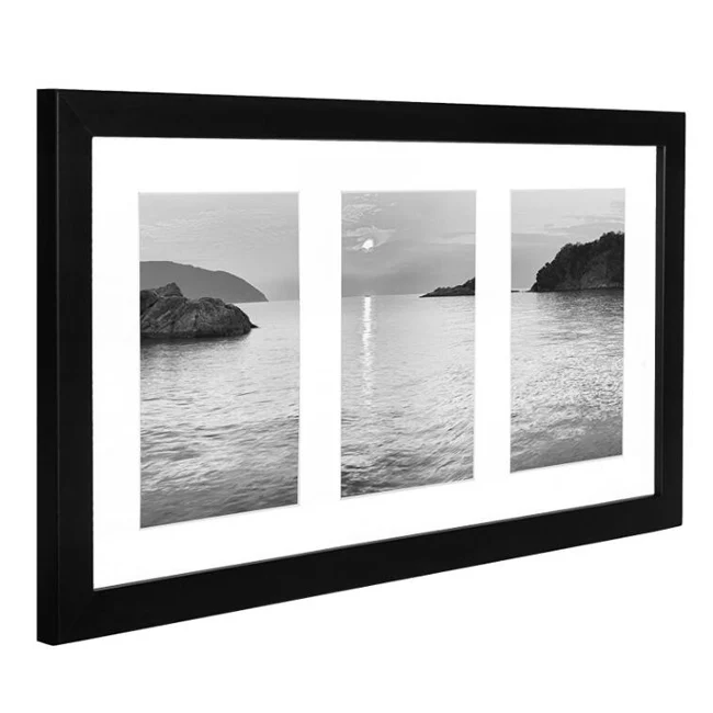 8x14 дюймовая фоторамка с коллажем-отображение трех 4x6 дюймовых фотографий на вашей стене-идеально подходит как семейная фоторамка с коллажем