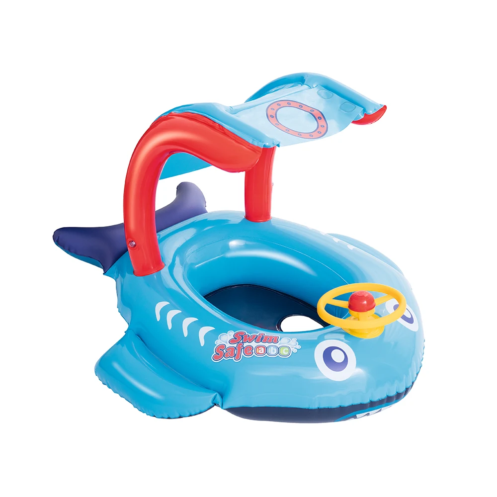 Bestway 34108 Inflatable Shark/Fish Baby Swim Seat Pool Float