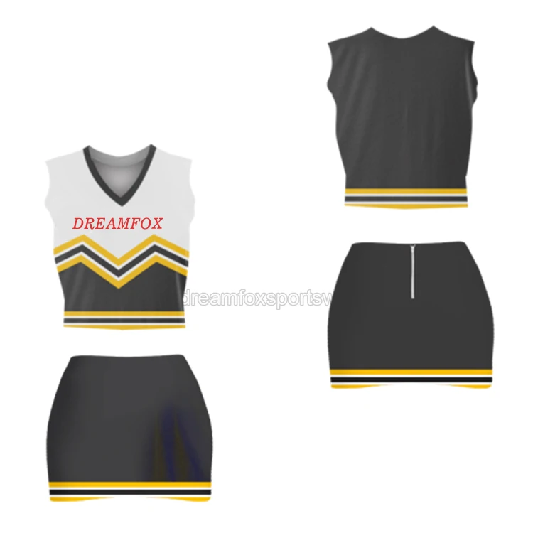 latest custom sublimation long sleeve cheerleading uniforms for woman design cheerleading clothes wholesale cheerleading shorts