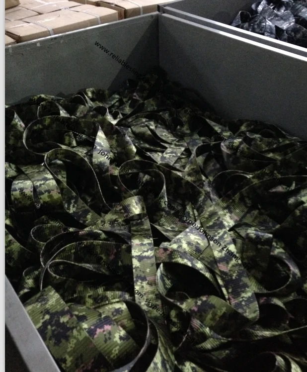 Custom High Tension Military Belt Camo Ratchet Straps