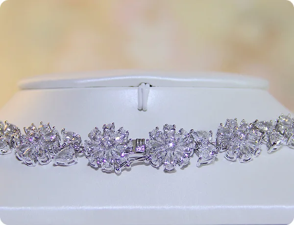 Wedding anniversary souvenirs 925 silver necklaces for lady