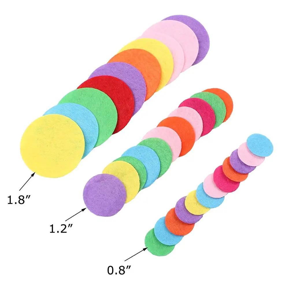 
felt circle diy bulk felt pads eco friendly ornaments die cut adhesive felt circles for craft 