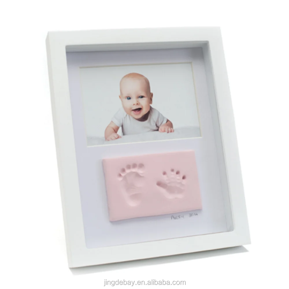 New design baby footprint handprint memorial pet frame shadow box photo