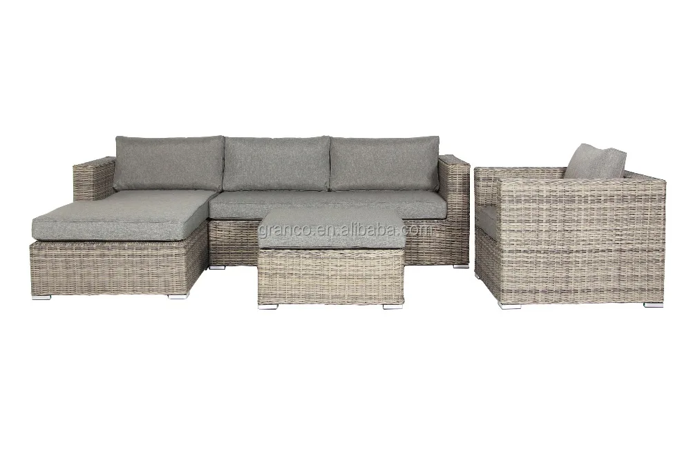 High quality Outdoor Sofa Outdoor Rattan beautiful 5 seater Sofa Set Rattan Furniture